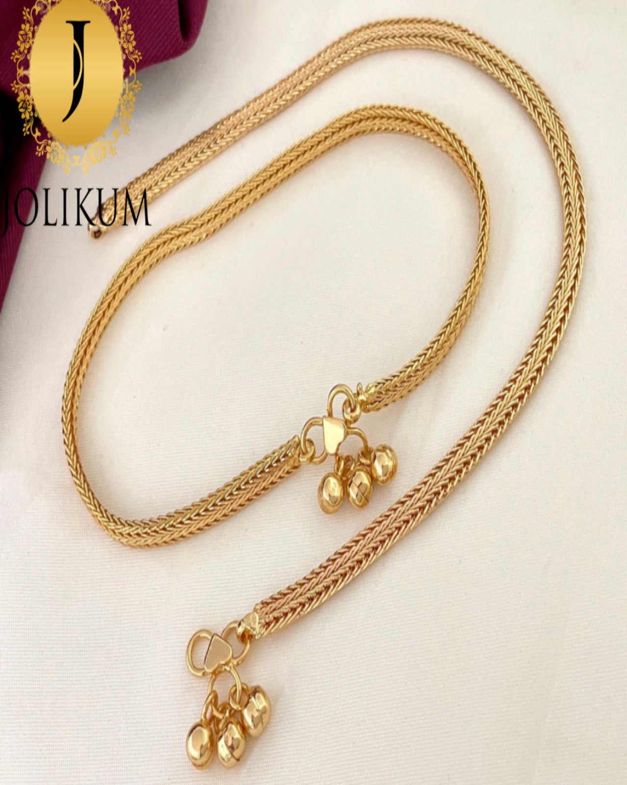 Graceful Gold Simple Anklet