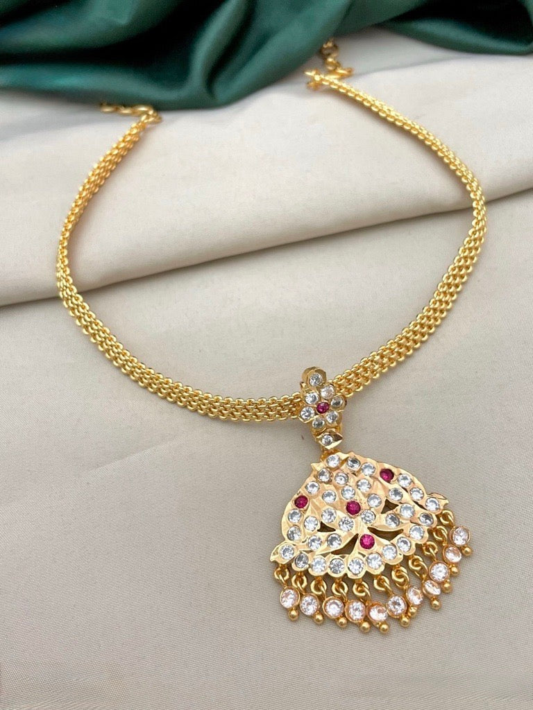 Gold Atiyal with Dual-Tone Stones