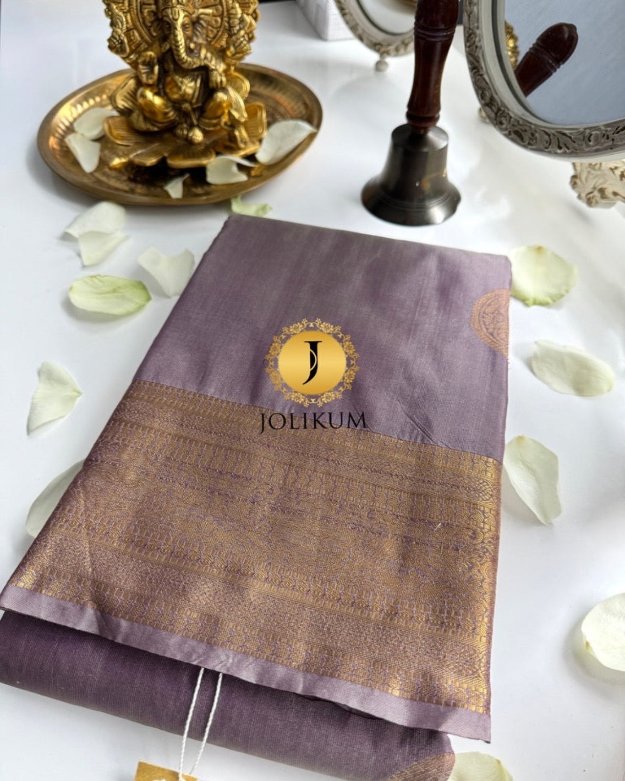 Chic Dark Nude Semi Silk Saree