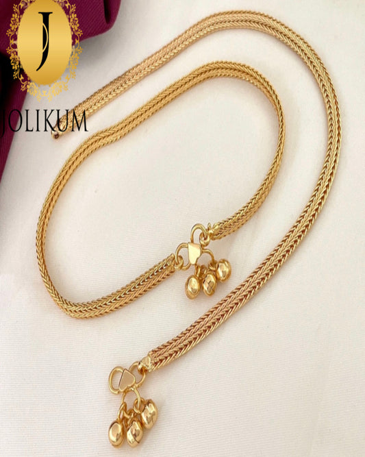 Graceful Gold Simple Anklet