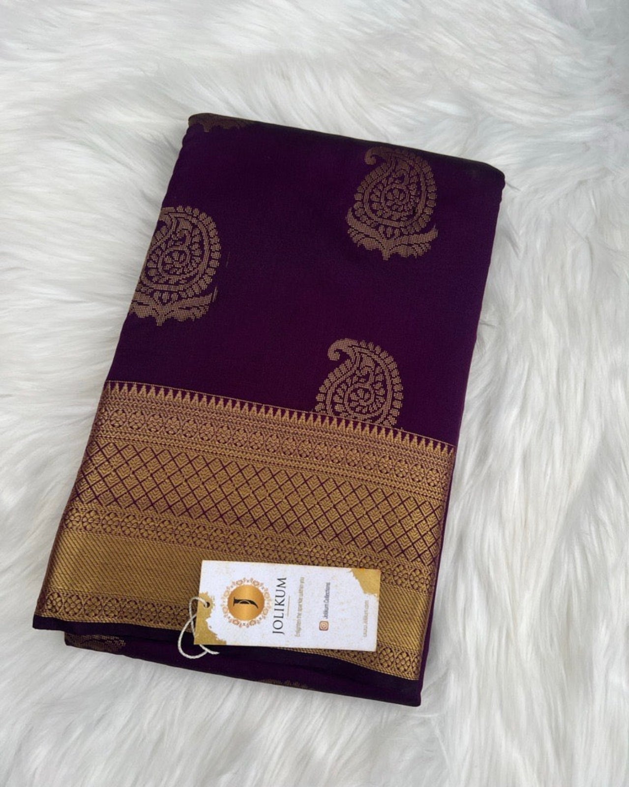 Elegant Semi-Silk Saree with Classic Gold Border